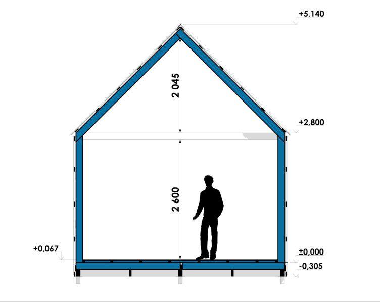 Barn House 42м² підвищений 5